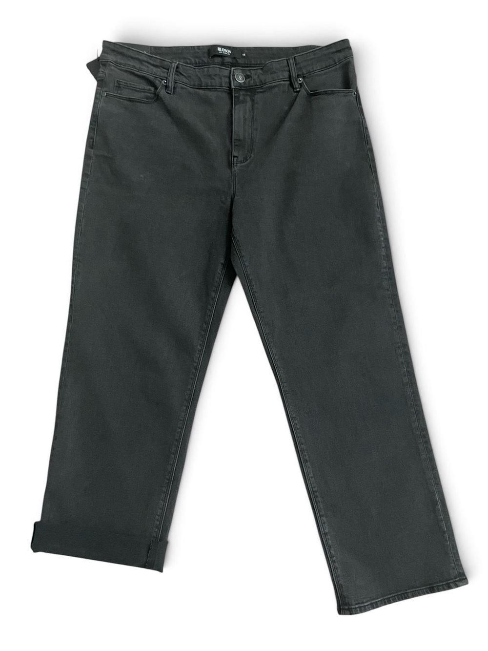 NWT Hudson Straight Leg Black Wash Jeans Plus Size 16